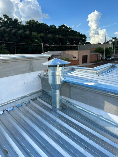 sistema de exaustão com saída de 30cm alta vazão - Foto 1