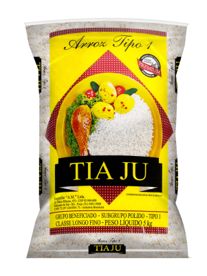 Arroz Agulinha Tia Ju T1 Pcte. 1kg - Foto 1