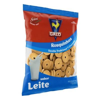 BISCOITO ROSQUINHA SABOR LEITE GALLO - Foto 1