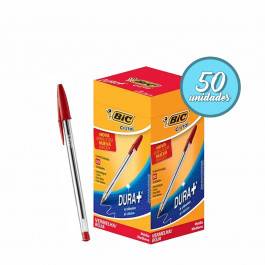 CANETA ESFEROGRÁFICA C/50UND BIC VERMELHA 1,0MM - Foto 1
