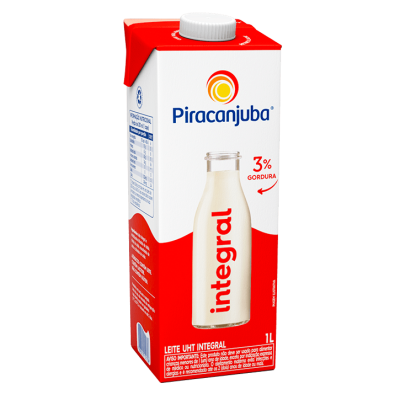 LEITE LONGA VIDA PIRACANJUBA 1 LT - Foto 1