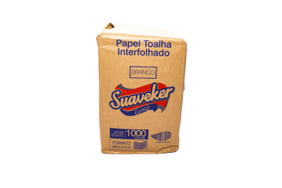 PAPEL TOALHA INTERFOLHADO SUAVEKER LUXO 1000 FOLHA - Foto 1
