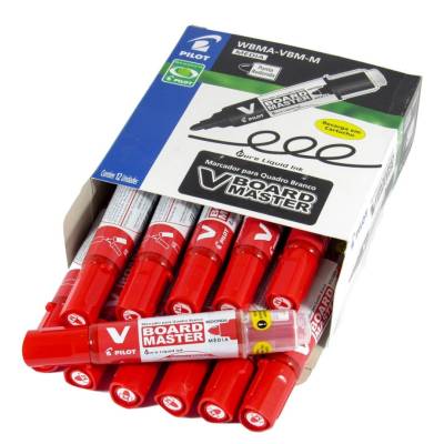 PINCEL P/ QUADRO BRANCO PILOT VERMELHO C/12UND - Foto 1
