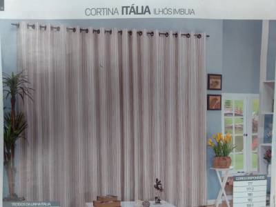 CORTINA ITÁLIA COM ILHÓS - Foto 1