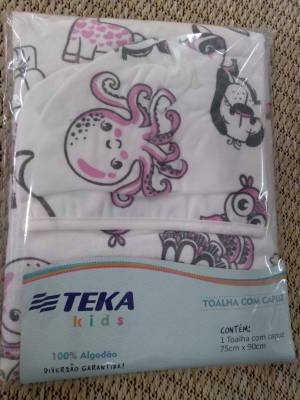 TOALHA COM CAPUZ TEKA KIDS - Foto 1
