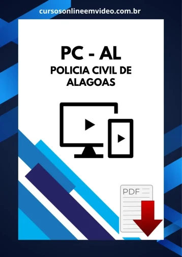 Cursos Online PC-AL: Apostilas PDF + Videoaulas para Polícia Civil de Alagoas - Foto 1