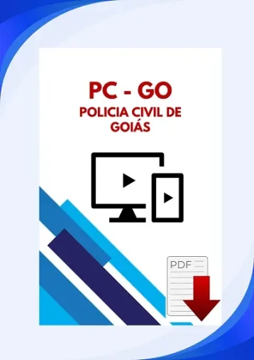 Cursos Online PC-GO: Apostilas PDF + Videoaulas para Polícia Civil de Goiás - Foto 1