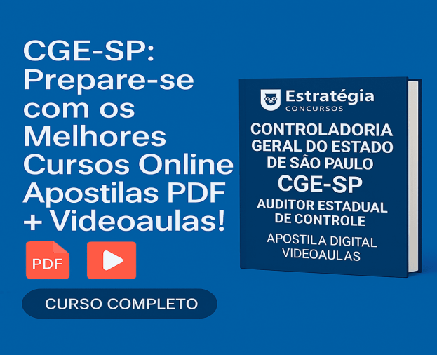 Concurso CGE-SP: Prepare-se com os Melhores Cursos Online - Apostilas PDF + Videoaulas! - Foto 1