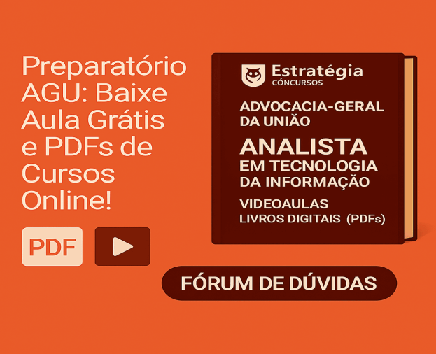 Preparação AGU (Servidores): Cursos Online com PDFs! - Foto 1