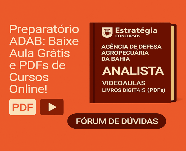 Concurso ADAB: Apostilas PDF e Videoaulas - Estratégia Concursos - Foto 1