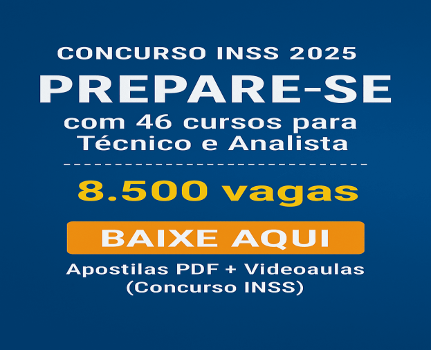 Download Apostilas em PDF + Videoaulas INSS Cursos Online para Técnico e Analista do Seguro Social - Foto 1