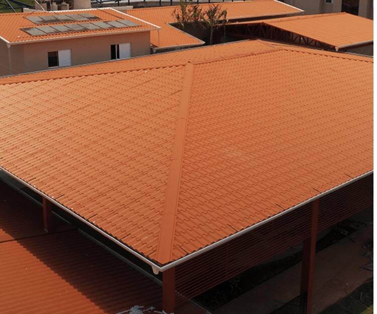 Isotelha Colonial Terracota Com Forro Branco - Foto 7