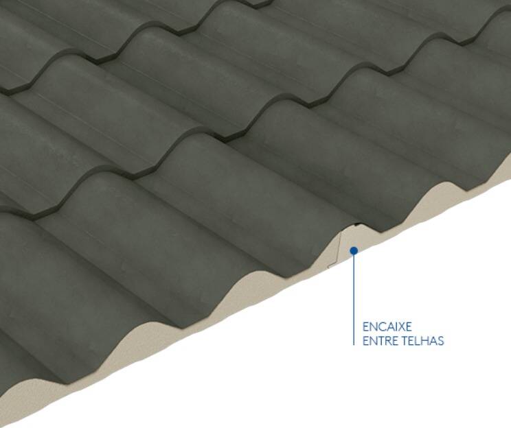 Isotelha Colonial Cinza Ardósia com Forro Branco - Foto 3