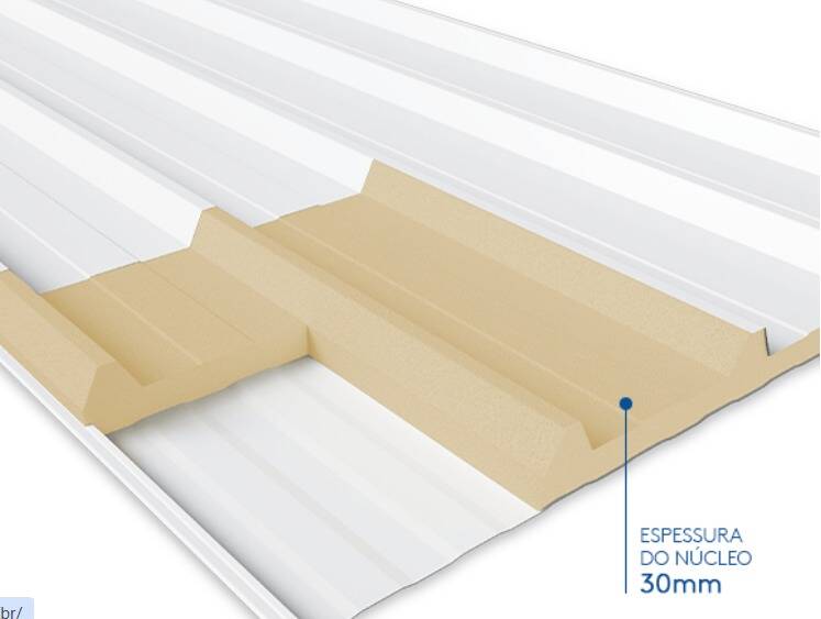 Telha Forro Branco PIR - Foto 3