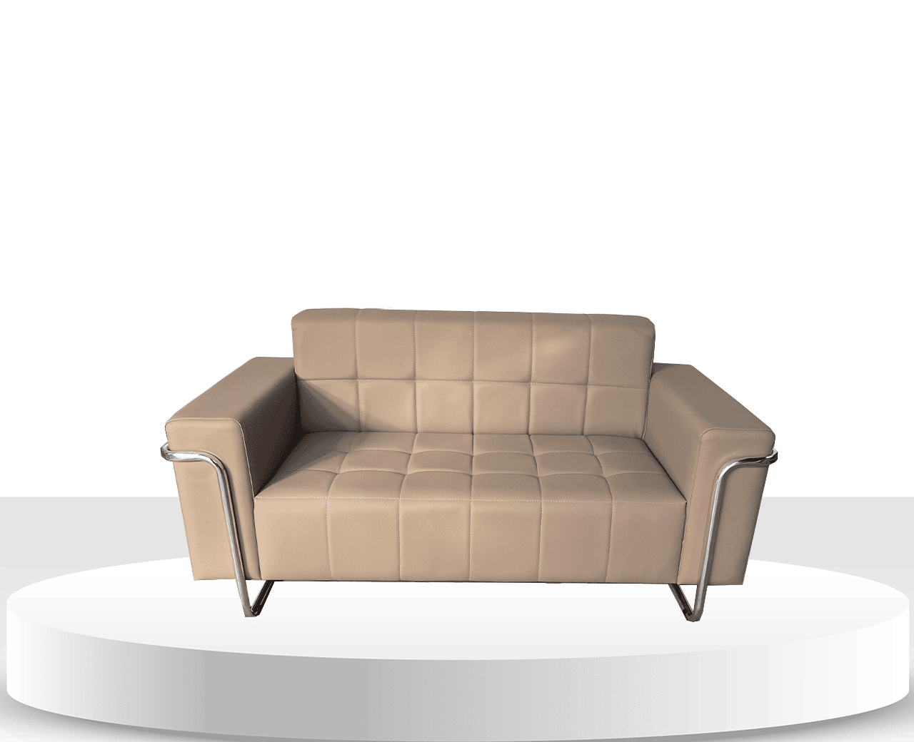 Sofá Monaco 2 lugares Bege/COD-956 - Foto 1