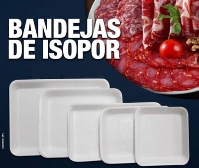 BANDEJAS DE ISOPOR BRANCAS - Foto 1