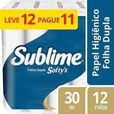 PAPEL HIGIÊNICO FOLHA DUPLA C/12 - Foto 1