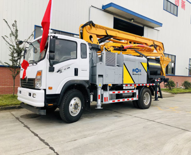Caminhão bomba de concreto com betoneira - Foto 1