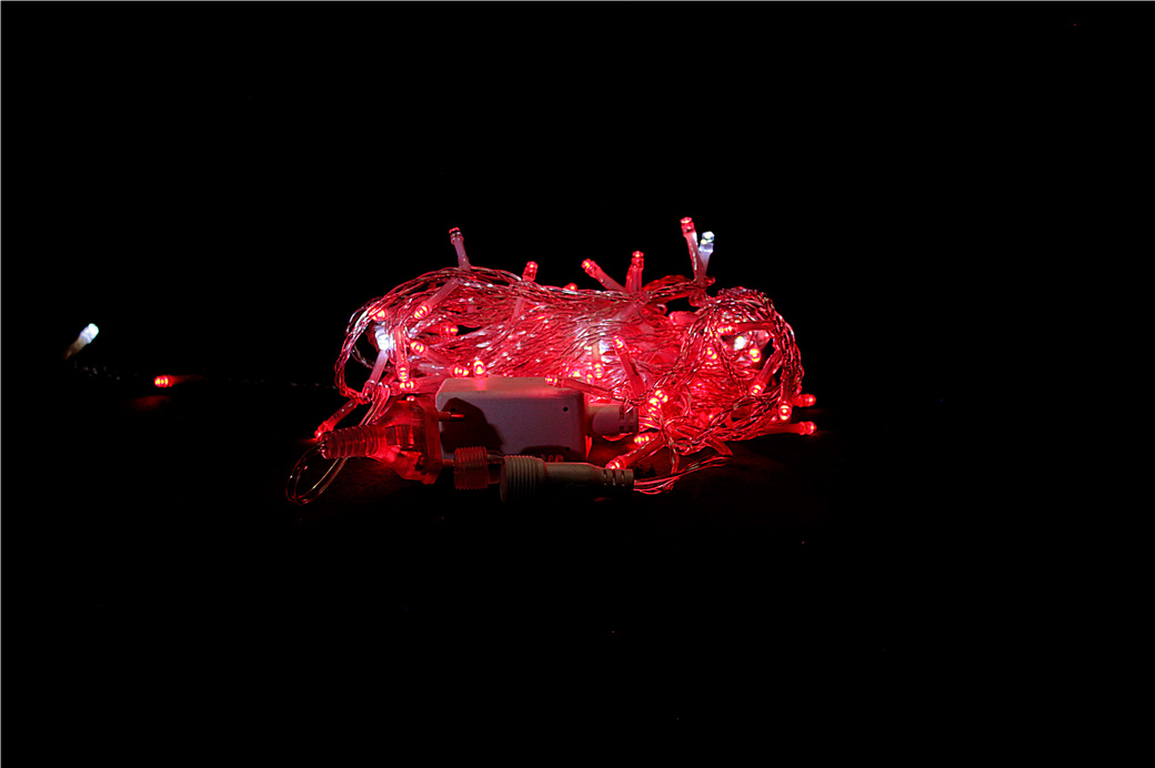 CORDAO DE 150 LEDS COM ESTROBINHO FIO TRANSPARENTE - Foto 5