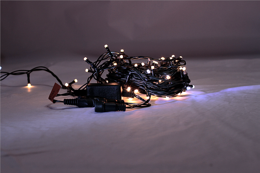 CORDÃO DE 150 LEDS COM ESTROBINHOS NA COR DOS LEDS - Foto 3