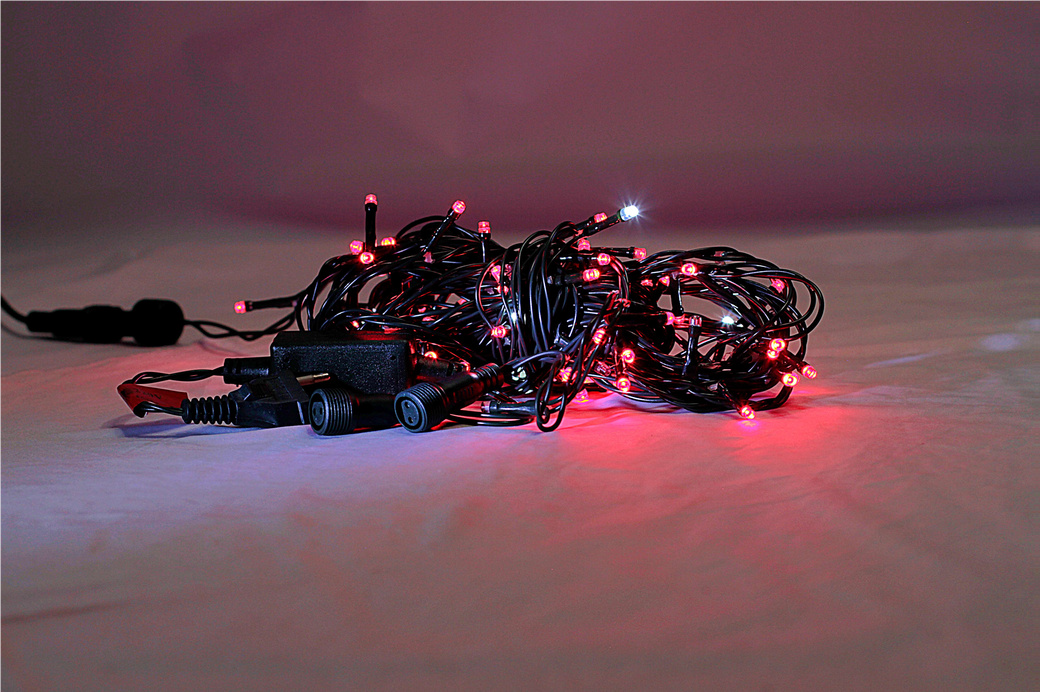 CORDÃO DE 150 LEDS COM ESTROBINHOS NA COR BRANCA - Foto 2