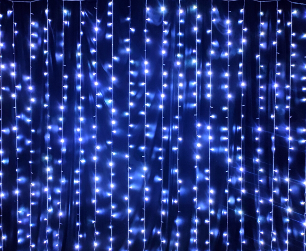 CORTINAS DE 600 LEDS COM ESTROBINHOS - Foto 1