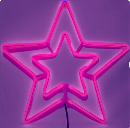 ESTRELAS DE NEON 55 CM - Foto 4