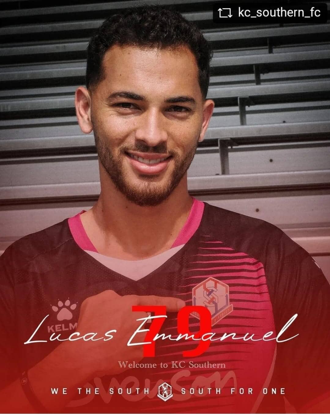 Atacante Lucas Emmanuel é o novo reforço do KC Southern de Hong Kong