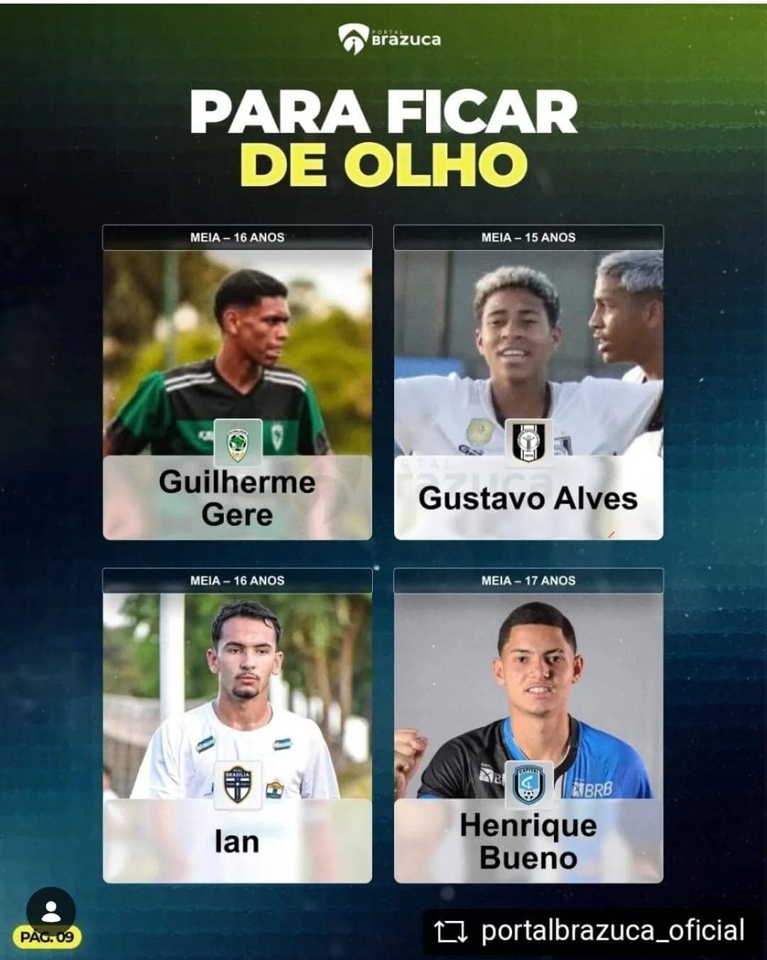 Ian Brito é apontado como destaque a ser observado no Candango SUB17 pelo Portal Brazuca!