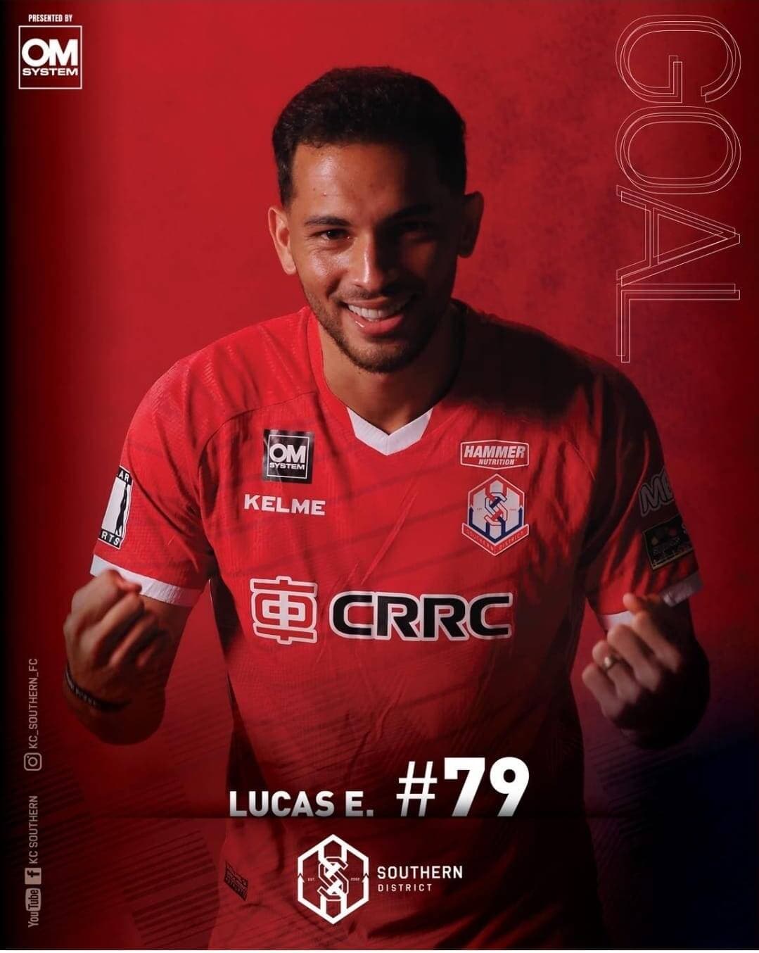 Lucas Emmanuel marca e ajuda o Southern a empatar em Hong Kong