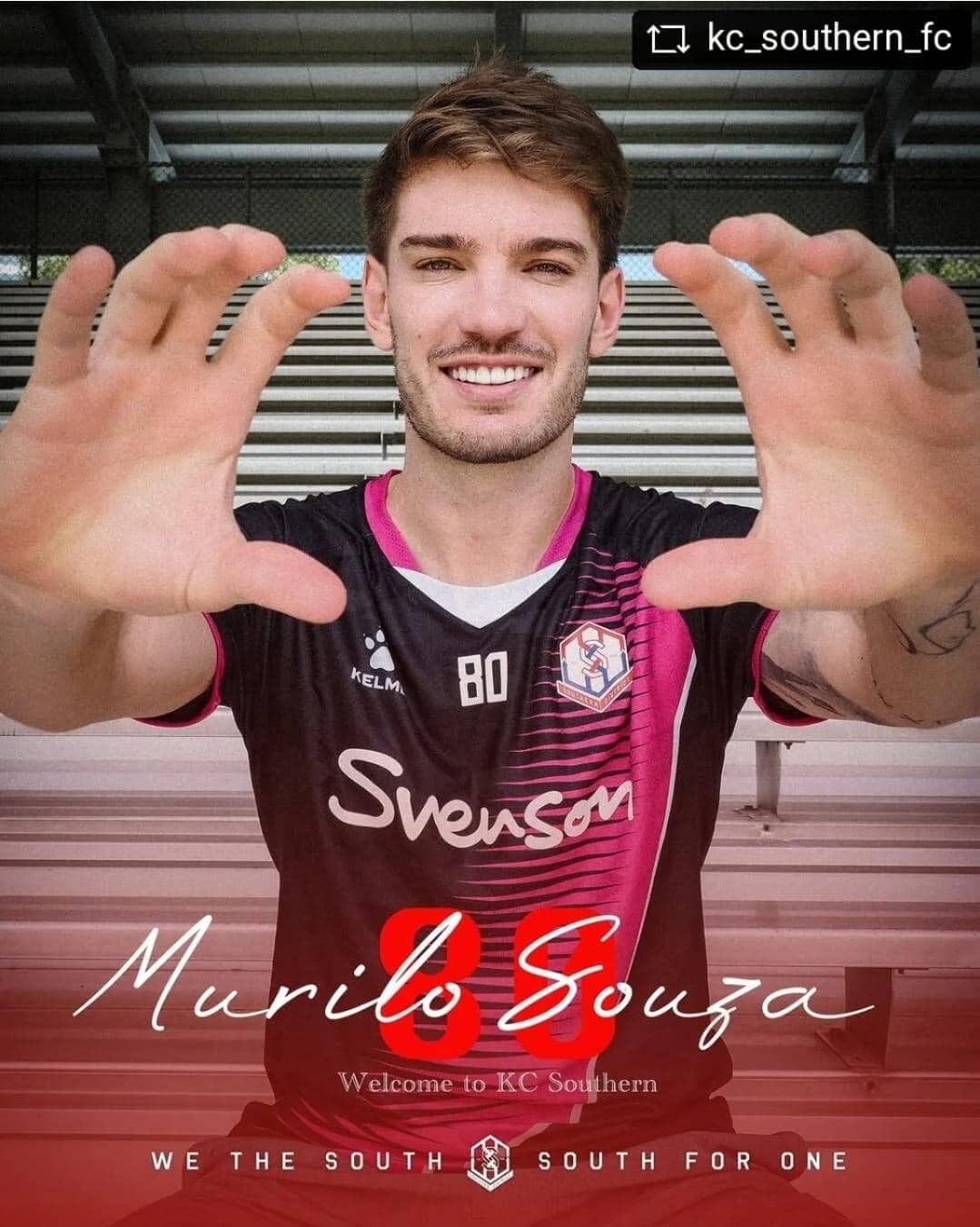 Murilo é anunciado como novo reforço do KC Southern de Hong Kong