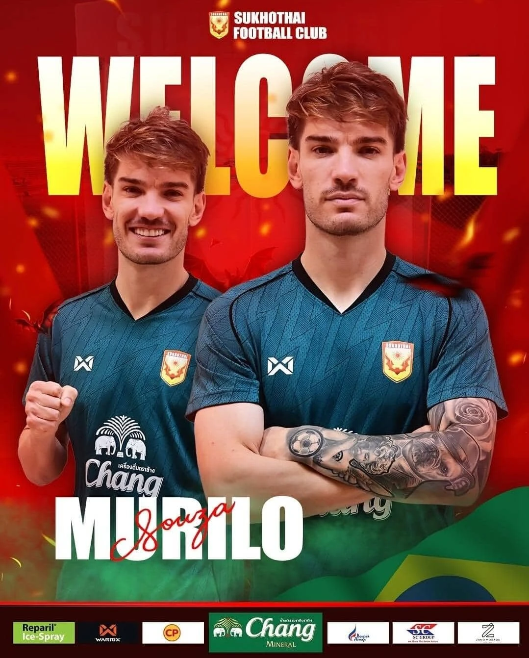 Murilo Souza é o novo reforço do Sukhotai!