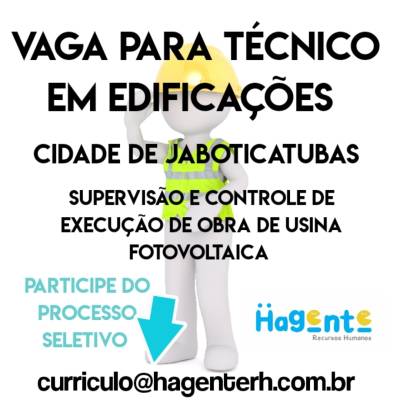 Técnico Edificações Jaboticatubas - Foto 1