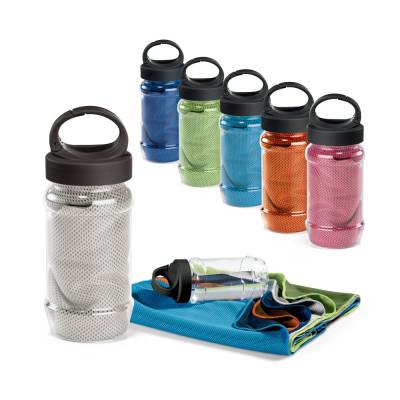 Kit Garrafa Pet 440 ml + Toalha Pequena - Foto 1