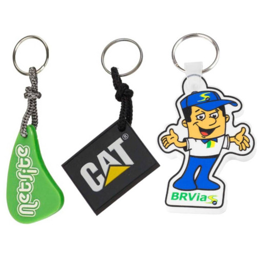 Chaveiro Emborrachado Placa - Foto 1