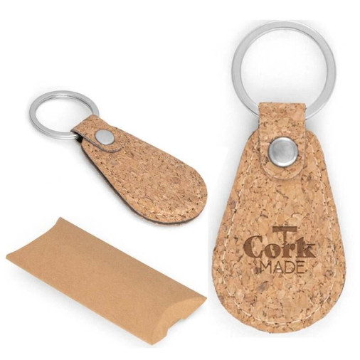 Chaveiro em Cortiça formato Gota - Foto 1