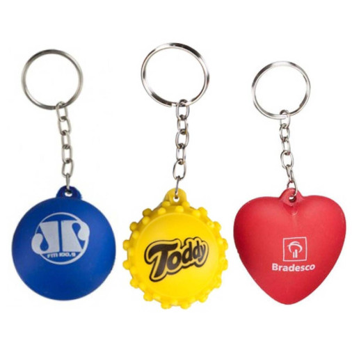 Chaveiro com Formatos de Anti-Stress - Foto 1
