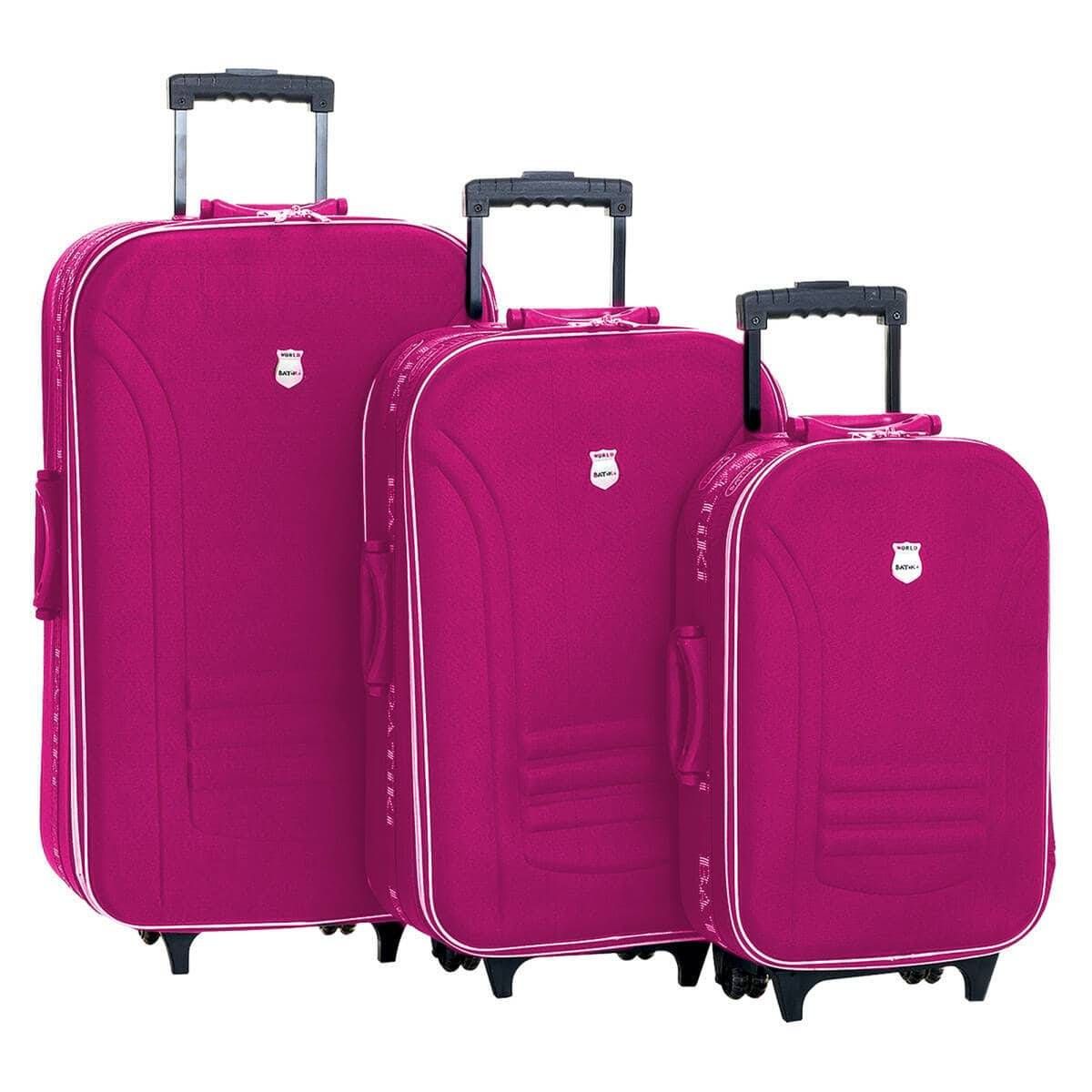 BTK65-1 CJ DE 3 MALAS 19' 23' 27' - FUCHSIA - Foto 1