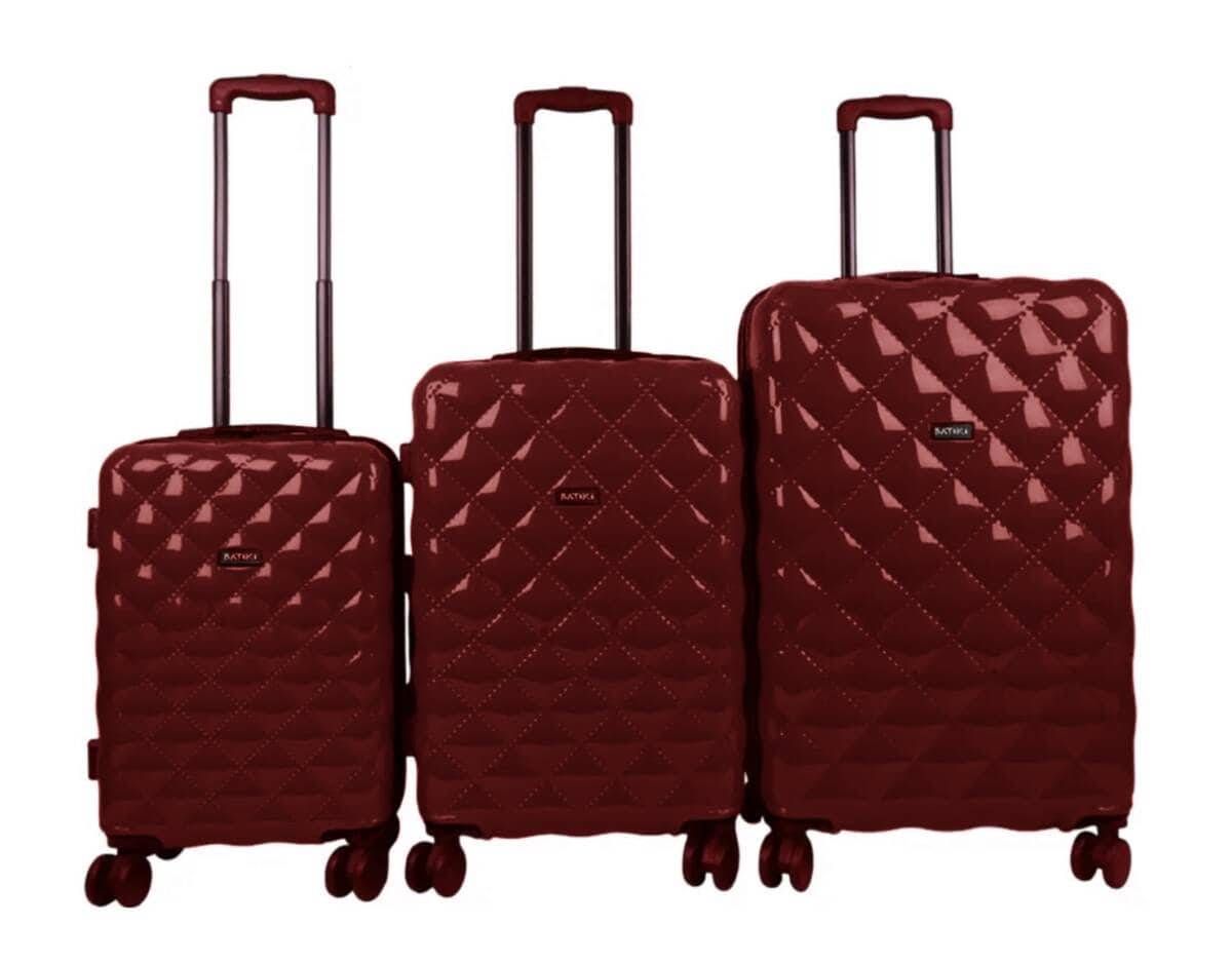 ERIS - CJ DE 3 MALAS 20' 24' 28' - VERMELHA - Foto 1