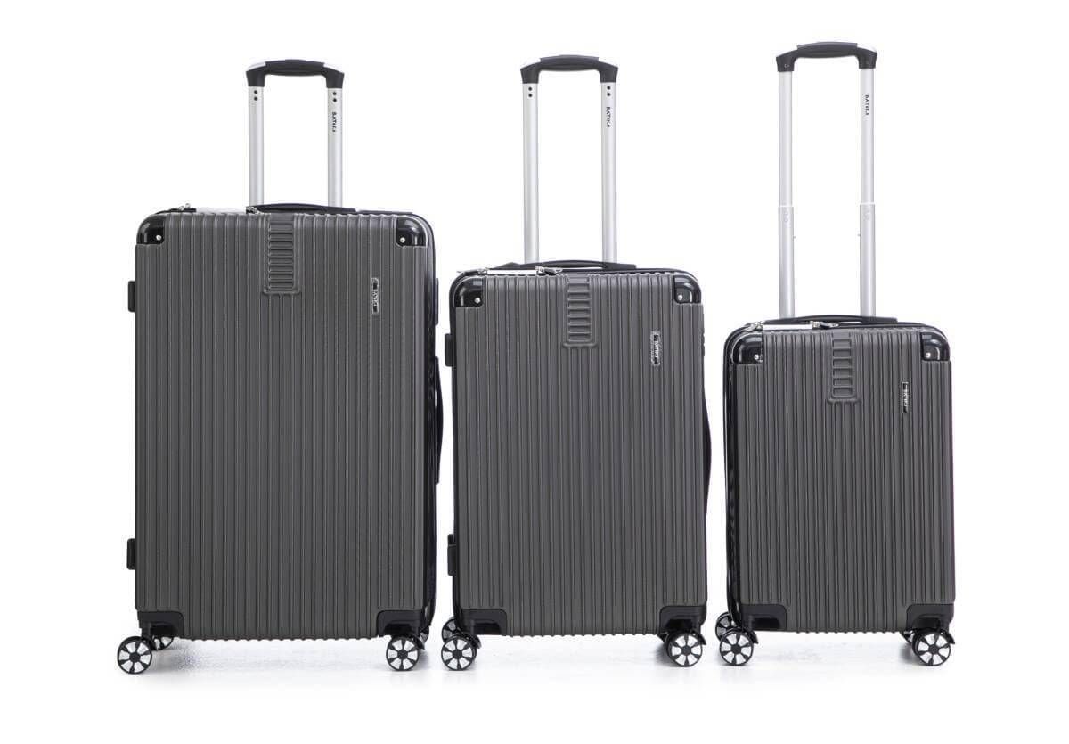 TERRA - CJ DE 3 MALAS EM ABS 20' 24' 28' - CINZA - Foto 1