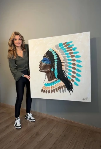 Arte India Textura 60x60 cm - R$ 2.690,00 - Foto 1