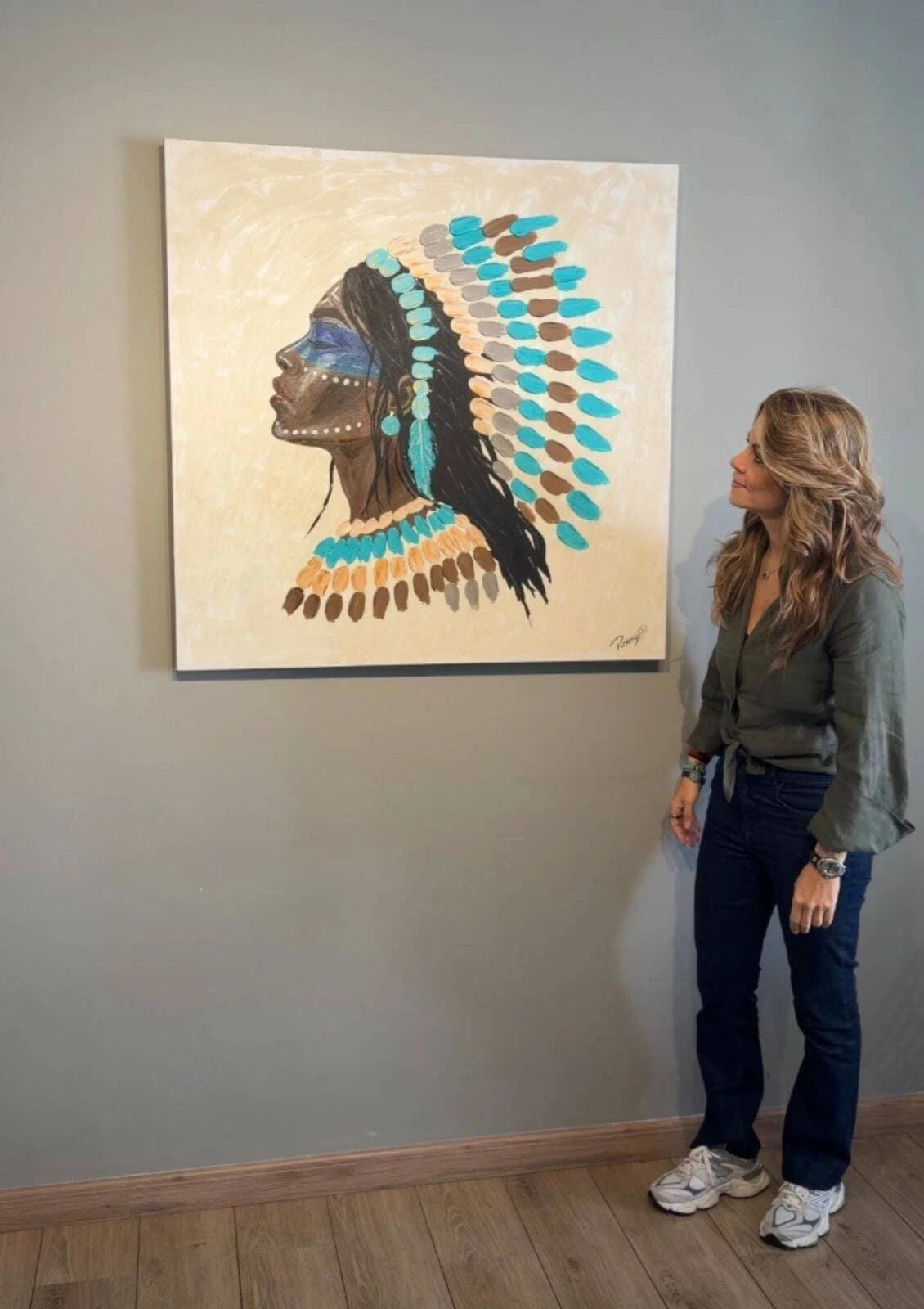 Arte India Textura 60x60 cm - R$ 2.690,00 - Foto 3