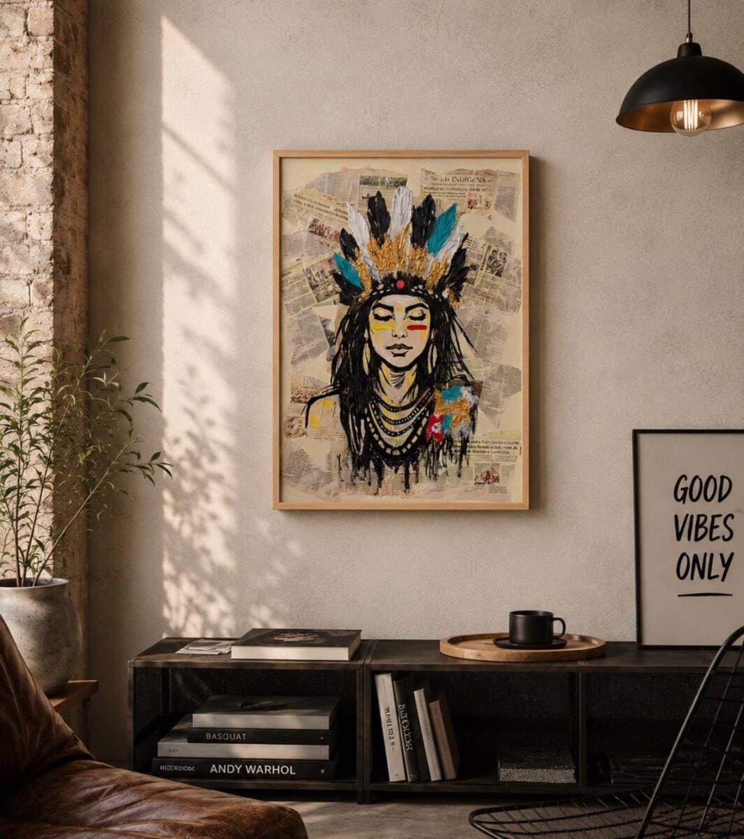 Quadro India com Textura - medida 60x80 cm - Foto 3