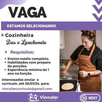 Cozinheira - Foto 1