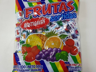 Bala Mastigável Frutas Sortidas - Foto 1