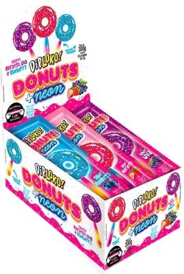 Display Pirulito DipLoko Donuts Neon - Foto 1