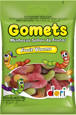 Gomets Minhoca Frutas - Foto 1