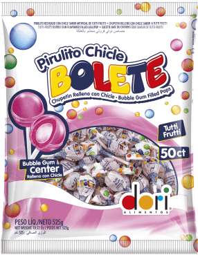 Pirulito Bolete Tutti Frutti Chiclete - Foto 1