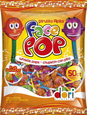 Pirulito Face pop Apito - Foto 1