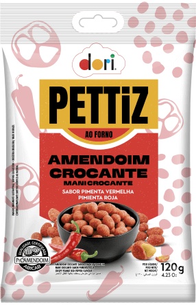 Amendoim Pettiz Crocante Pimenta Vermelha - Foto 1